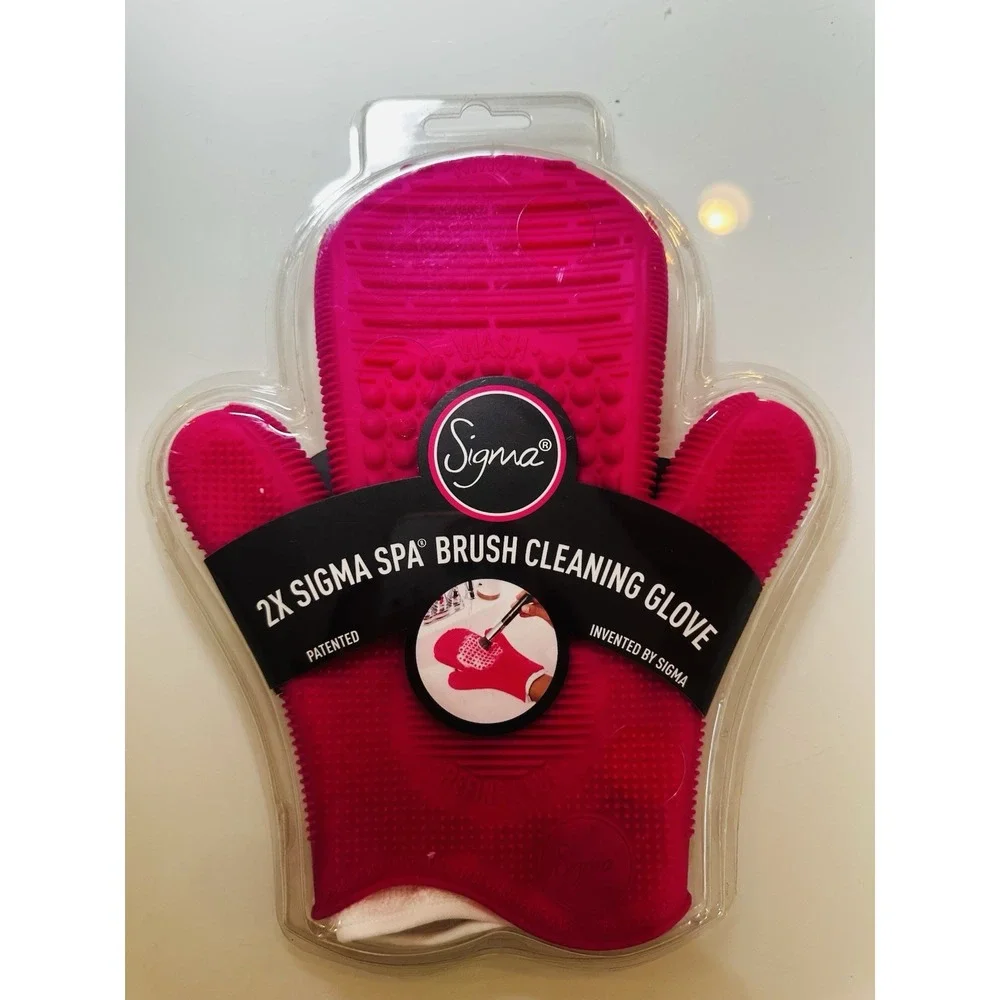 2X Sigma Spa Brush Cleaning Glove  NEW Sealed